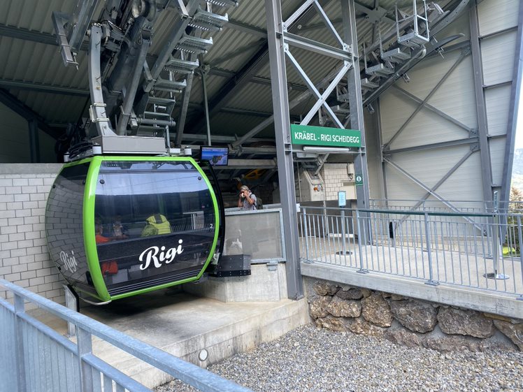 Scenic Mount Rigi Cable Car in Switzerland - Enjoy Panoramic Views of the Swiss Alps and Surrounding Lakes