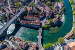 Scenic Aare River in Switzerland - Enjoy the Serene Beauty of the Swiss Landscape and Waterways