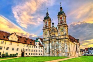 Abbey of Saint Gall: A historic architectural marvel and UNESCO World Heritage Site, known for its cultural significance and stunning design.