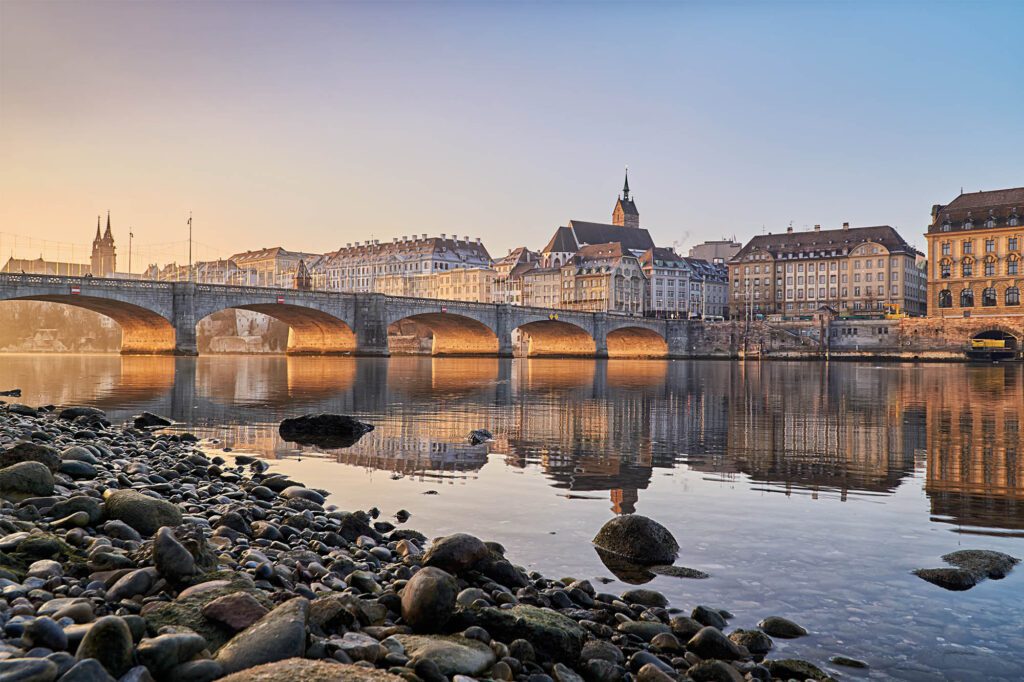 Basel, Switzerland - Rhine River and Historical Architecture