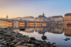 Basel, Switzerland - Rhine River and Historical Architecture