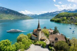 Relaxing Lake Thun Boat Cruise in Switzerland - Enjoy the Breathtaking Scenery of the Swiss Alps from the Water