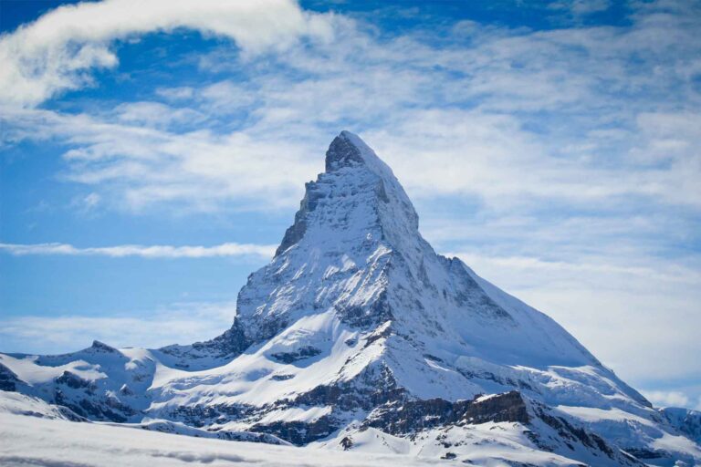 Iconic Matterhorn in Switzerland - Marvel at the Majestic Beauty and Famous Peak of the Swiss Alps