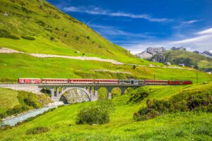 Matterhorn Gotthard Bahn - Scenic Train Journey through the Swiss Alps