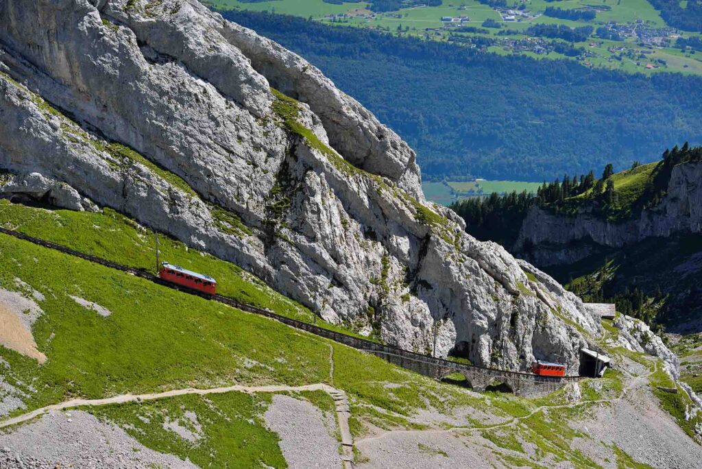 Pilatus Cogwheel Train - Scenic Alpine Journey to the 'Dragon Mountain' Summit