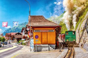 Scenic Rothorn Mountain in Switzerland - Enjoy the Breathtaking Views and Alpine Beauty of the Swiss Landscape