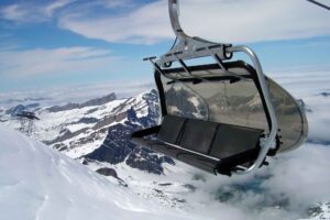 Exciting Titlis Ice Flyer in Switzerland - Glide Above the Majestic Glacier Scenery of the Swiss Alps
