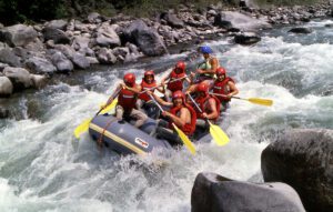 Exhilarating white-water rafting adventure on the Lütschine River, surrounded by the Swiss Alps