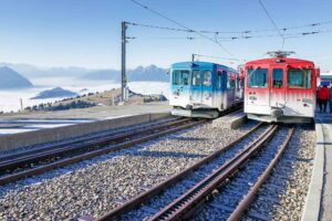 Mount Rigi Panorama Trail: A scenic hiking path offering breathtaking panoramic views of the Swiss Alps and serene Lake Lucerne.