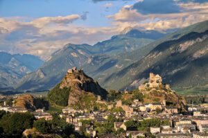 Sion: A historic town in the Swiss Alps, known for its ancient castles, vineyards, and charming old town.