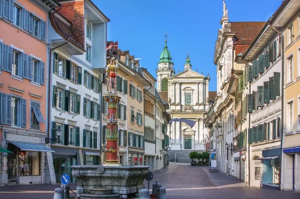 Solothurn: A charming Swiss town with a rich history, adorned with stunning architecture and cultural heritage.
