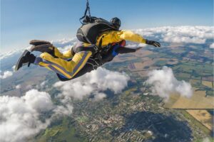 Lucerne Tandem Skydive: Soaring through the skies above Lucerne, experiencing the thrill of a tandem skydive with breathtaking views of the Swiss landscapes.