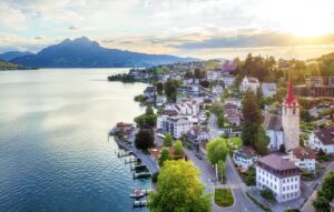 Weggis: A charming lakeside town on the shores of Lake Lucerne, surrounded by scenic beauty, offering a tranquil escape in the heart of Switzerland.