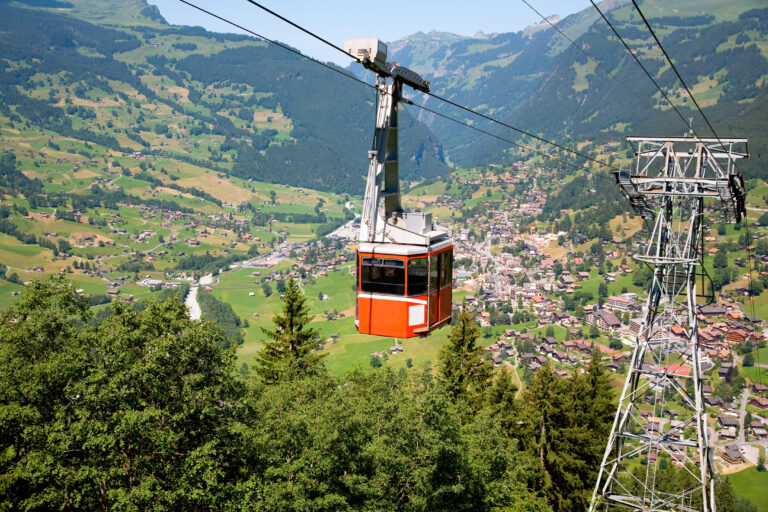 Grindelwald Pfingsten Cablecar: Soaring above the Swiss Alps with panoramic views, this cable car adventure offers breathtaking vistas of Grindelwald and the surrounding peaks
